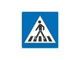 Verkehrszeichen: Richtzeichen Fußgängerüberweg