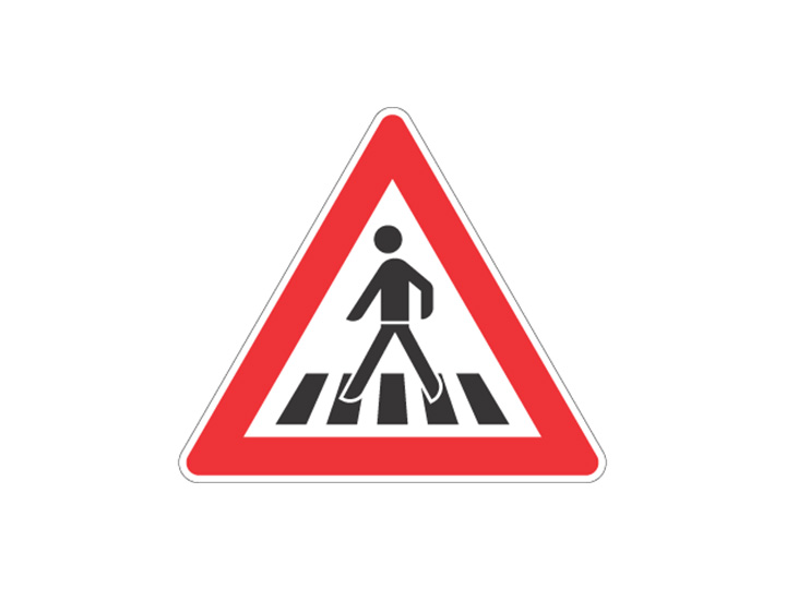 Verkehrszeichen: Fußgängerüberweg
