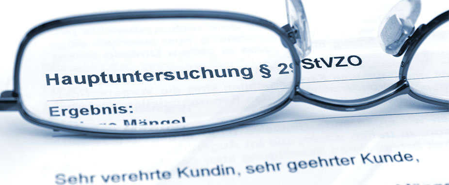 Haupt- und Abgasuntersuchung bei Fahrzeugen