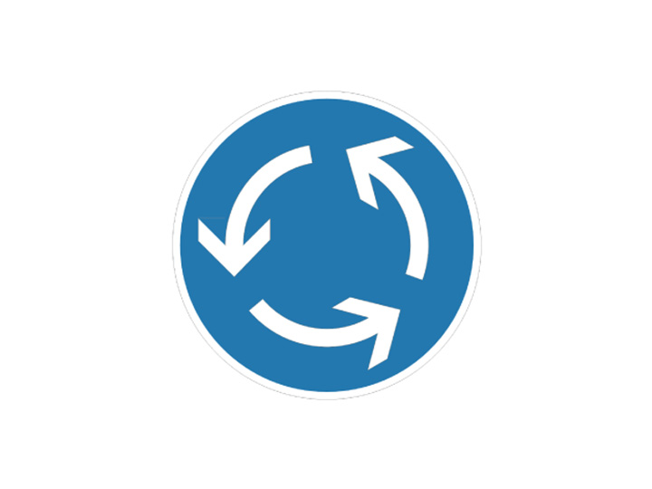 Verkehrszeichen: Kreisverkehr