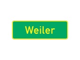 Verkehrszeichen: Ortshinweistafel