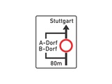 Verkehrszeichen: Planskizze Umleitung