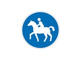 Verkehrszeichen: Reitweg
