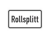 Verkehrszeichen: Rollsplit