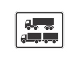 Verkehrszeichen: Sattelzüge, Züge
