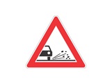 Verkehrszeichen: Schotter
