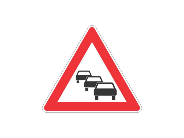 Verkehrszeichen: Stau