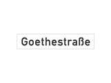 Verkehrszeichen: Straßennamensschilder