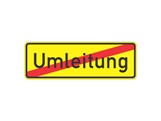 Verkehrszeichen: Ende Umleitung