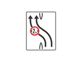 Verkehrszeichen: Umleitung Gegenfahrbahn