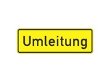 Verkehrszeichen: Umleitungsankündigung