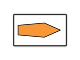 Verkehrszeichen: Umlenkungspfeil