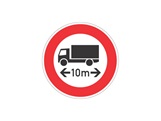 Verkehrszeichen: Verbot Fahrzeuglänge