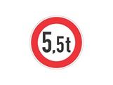 Verkehrszeichen: Verbot Gewicht