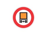 Verkehrszeichen: Verbot Kennzeichnungspflichtige Fahrzeuge