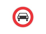 Verkehrszeichen: Verbot Kraftwagen