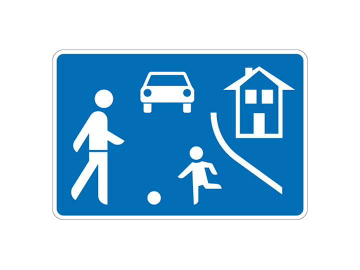 Verkehrszeichen: Verkehrsberuhigter Bereich
