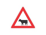 Verkehrszeichen: Viehtrieb