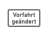 Verkehrszeichen: Vorfahrtsänderung