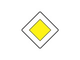 Verkehrszeichen: Vorfahrtsstraße