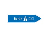 Verkehrszeichen: Wegweiser Autobahn