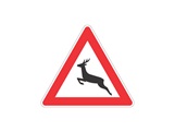 Verkehrszeichen: Wildwechsel