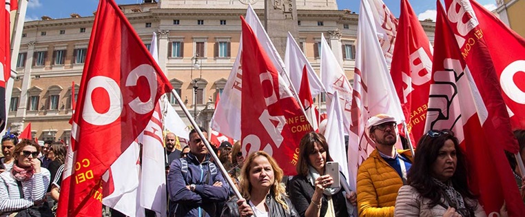 Streik gegen Kürzungen Bildungspolitik Rom Italien