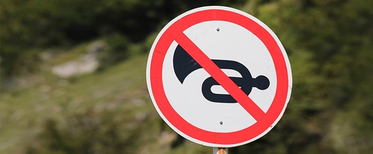Hupen verboten Schild