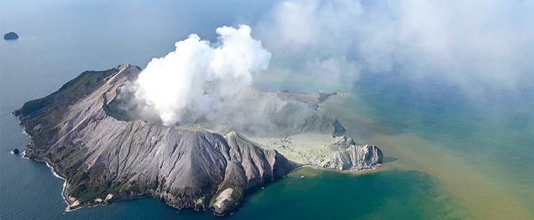 Vulkanausbruch auf White Island in Neuseeland