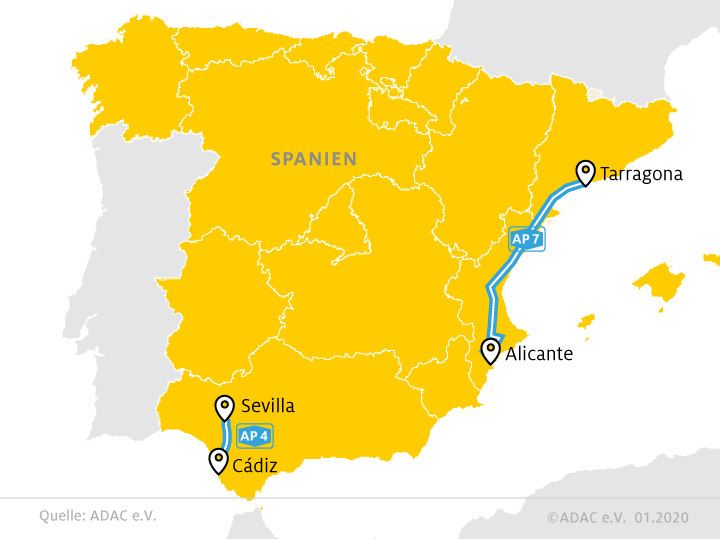 Spanien Zwei Wichtige Autobahnen Seit Jahresbeginn Mautfrei
