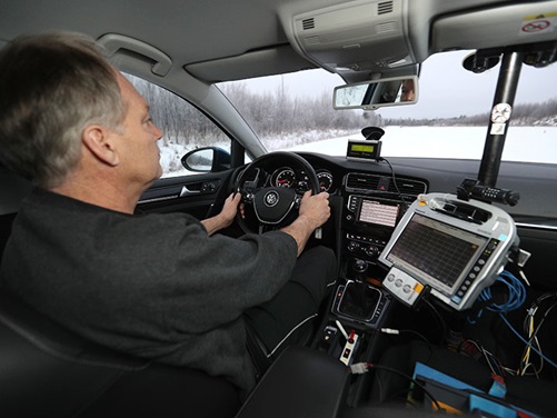 VW beim Winterreifentest in Finnland
