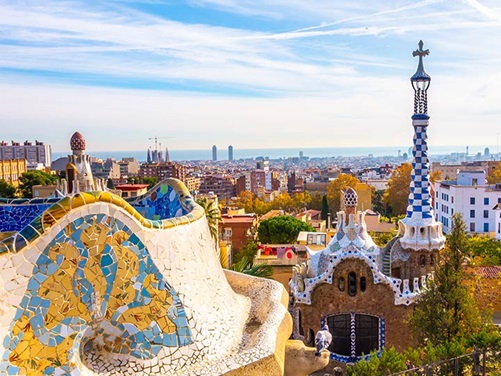 Stadtansicht von Barcelona