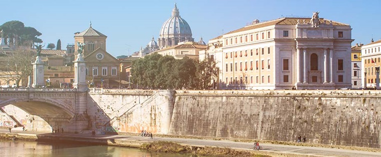Rom - Radweg am Tiber