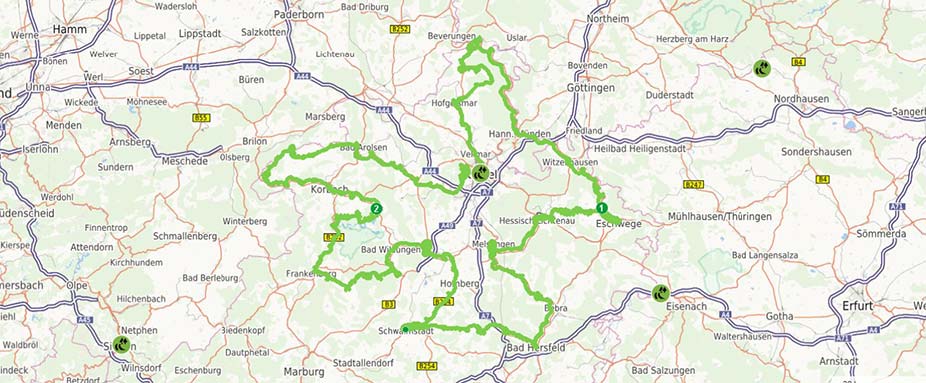 Karte GrimmHeimat NordHessen