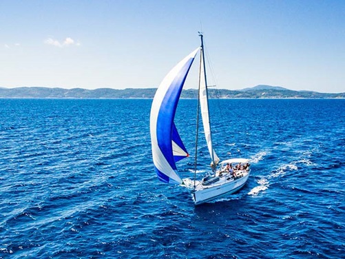 Die Adria zwischen Istrien und Süddalmatien ist ein Top-Segelrevier Die Adria zwischen Istrien und Süddalmatien ist ein Top-Segelrevier