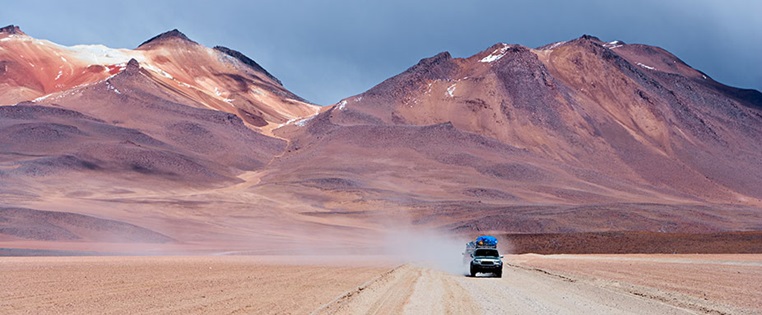 Altiplano Straßen in Bolivien