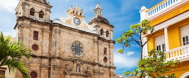 Kirche Sankt Peter in Cartagena in Kolumbien