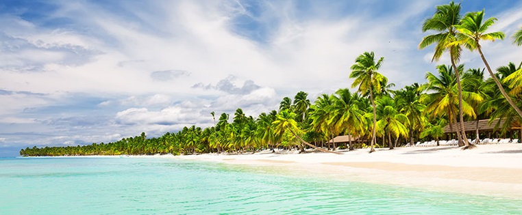 Strand in Punta Cana in der Dominikanischen Republik