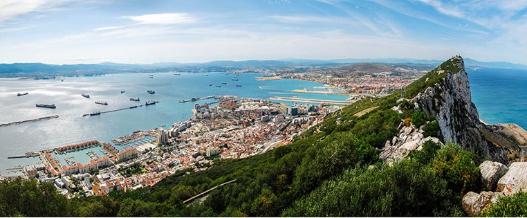 Blick über Gibraltar Stadt