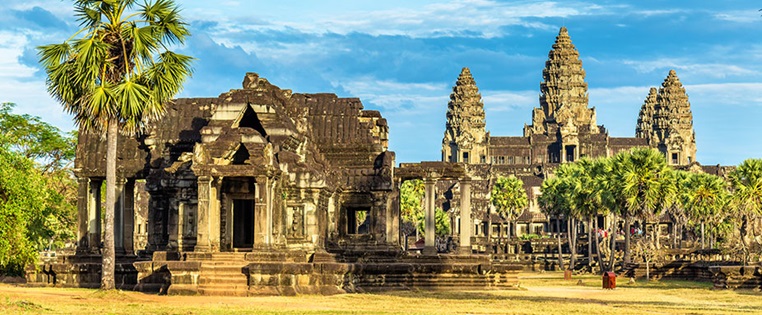 Antike Bibliothek im Angkor Wat Tempel Kambodscha