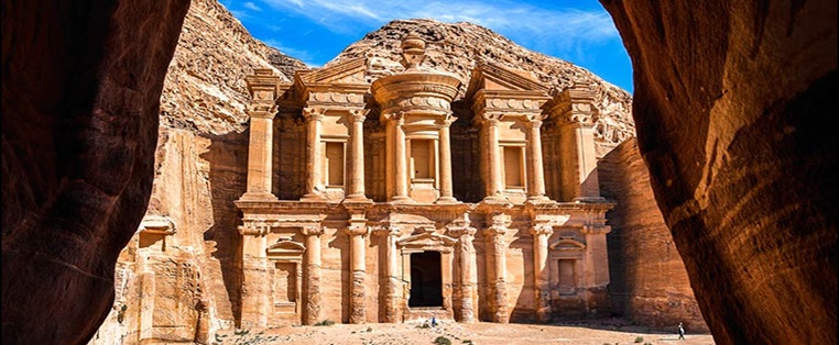 Ausgrabungsstätte Petra in Jordanien