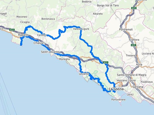 Motorradtour in Ligurien