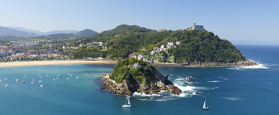 nordspanien küste san sebastian santa clara island
