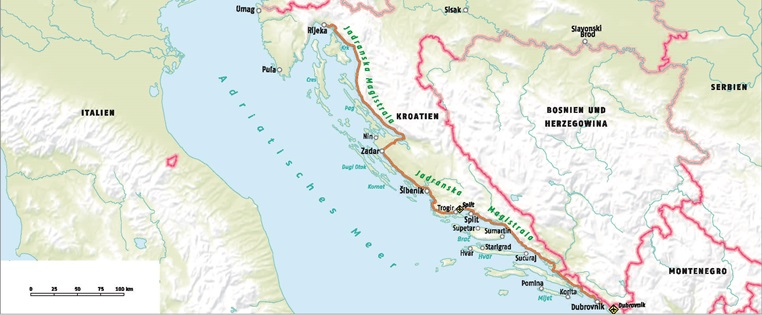 Karte Kroatien
