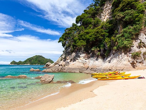 Strand in Abel Tasman in Neuseeland