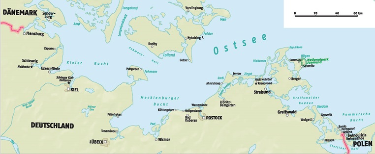 Karte Ostsee