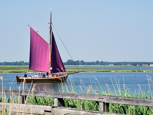 ein Zeesenboot auf der Ostsee