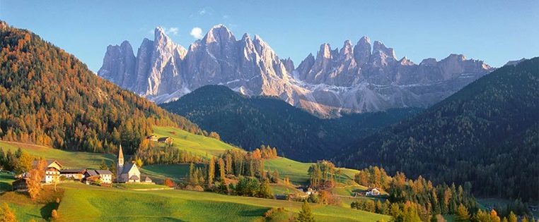 Villnösstal im Herbst