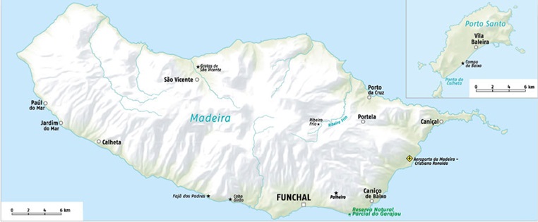 Madeira Landkarte