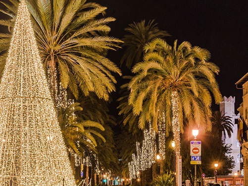 Mallorca Palma an Weihnachten